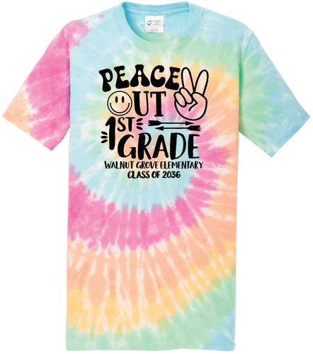 Walnut Grove - Class of 2026 Tie Dyed T Shirt - Not Shipped - Delivered at School