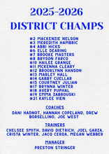 Load image into Gallery viewer, Official Byron Nelson Bobcats Softball 2026 DISTRICT CHAMPS Shirt - Performance Polyester
