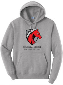 Steele Stallions Logo Hoodie Sweatshirt - Gray